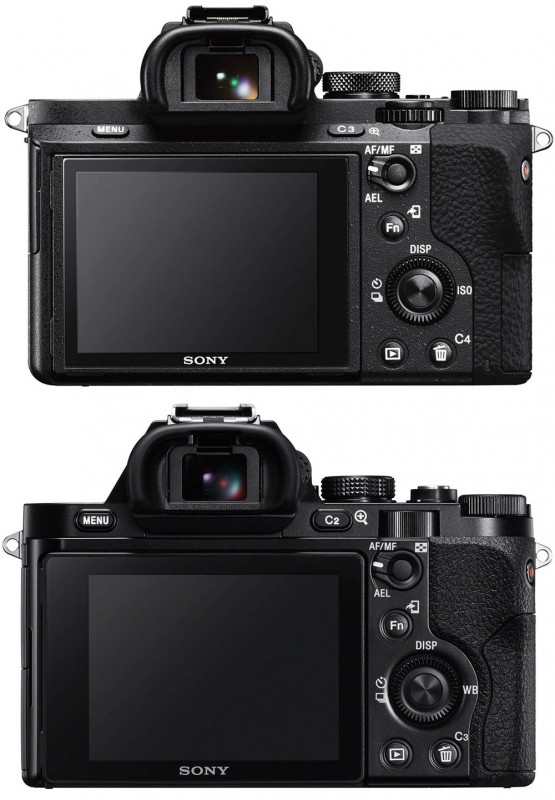 Sony a7II vs a7 - Back