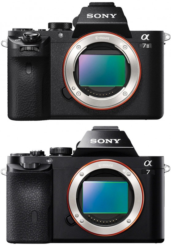 Sony a7II vs a7 - Front