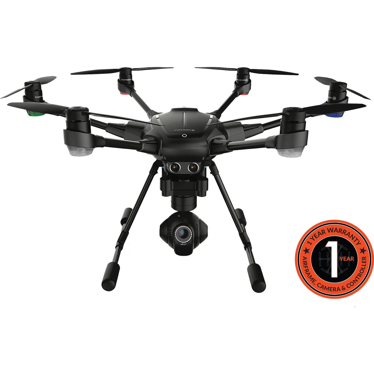 YUNEEC Typhoon H Hexacopter with Intel RealSense, GCO3+ 4K Camera, Wizard Wand, and Backpack