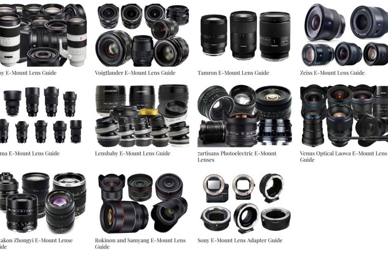 E-Mount Lens Guides