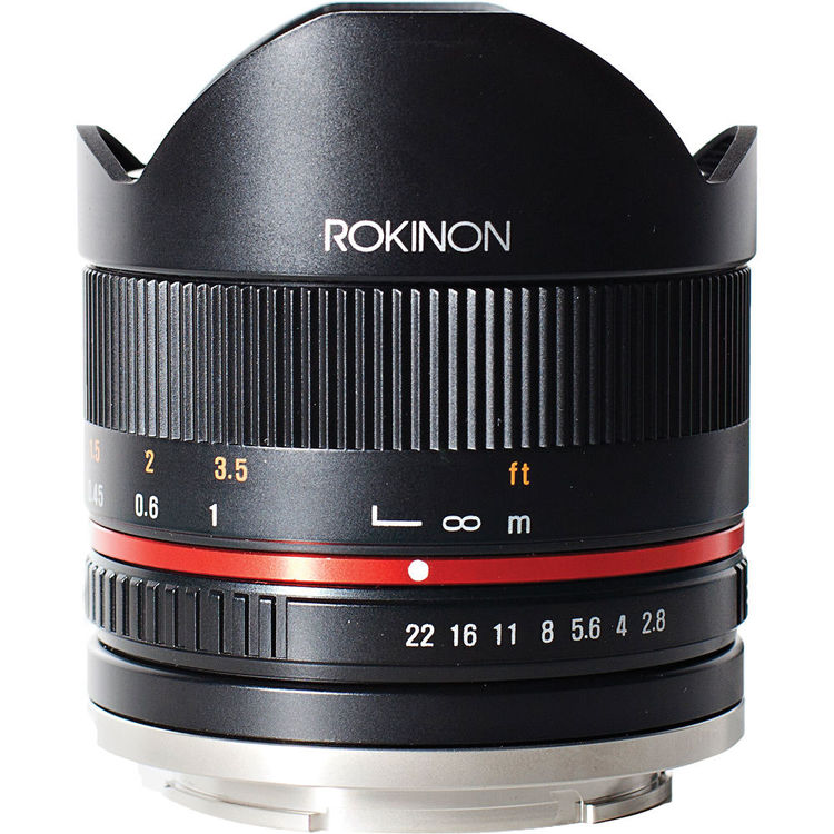 Rokinon 8mm f/2.8 UMC Fisheye II Lens