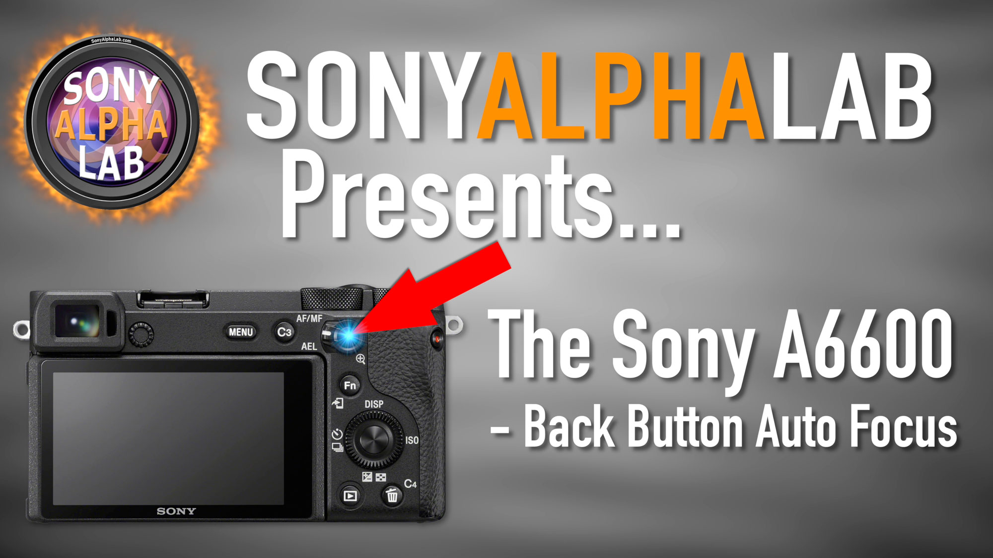 Sony A6600 Tutorial - Back Button Focus