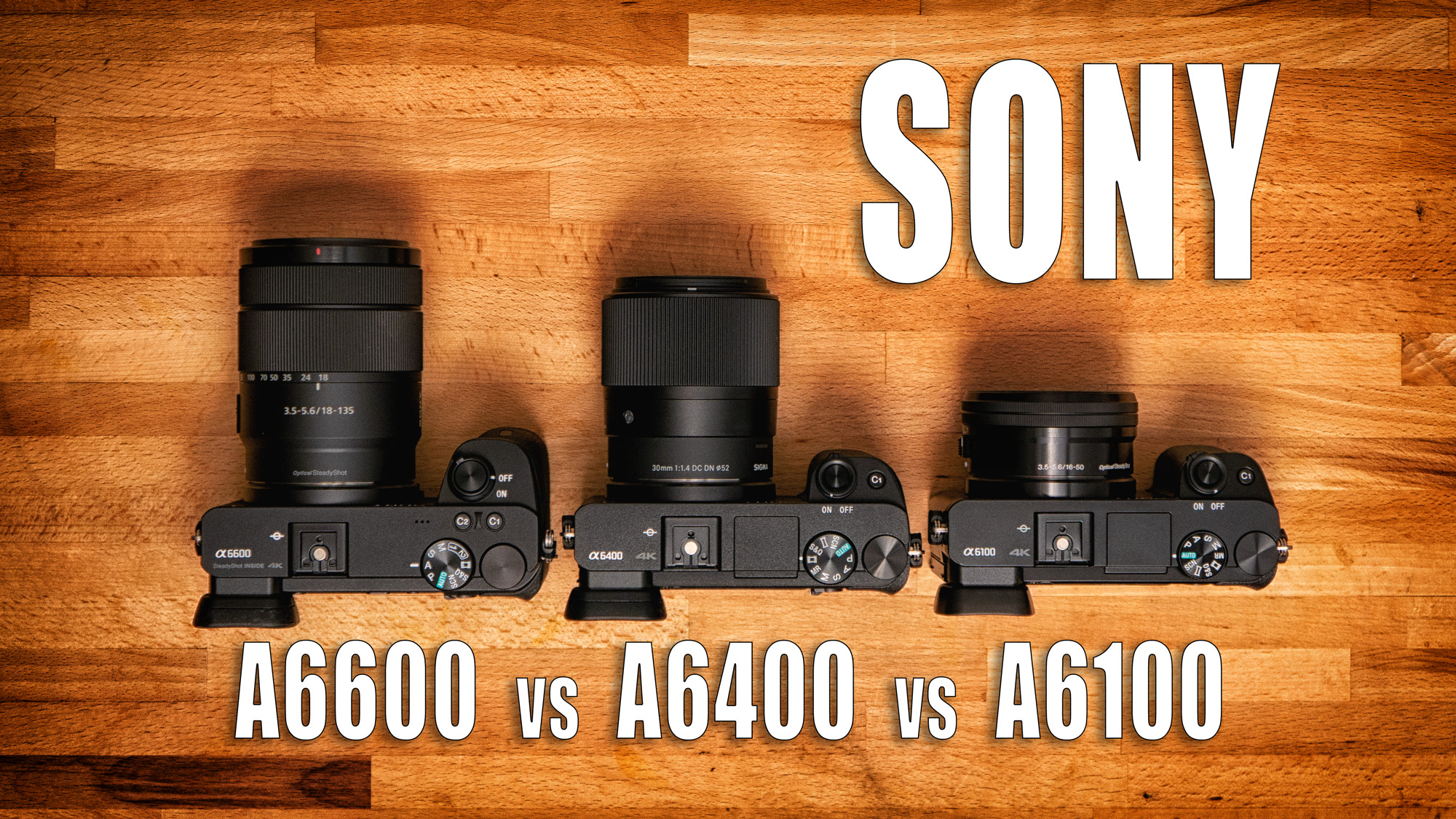 Sony A6600 vs Sony A6400 vs Sony A6100 - Which Camera is for You?