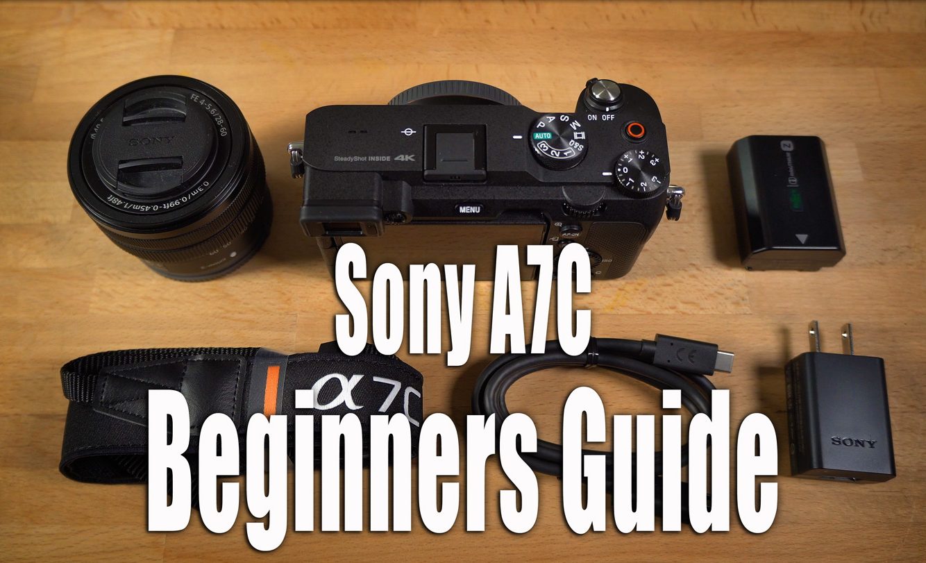 Sony a7C Mirrorless Camera with 50mm f/1.8 Lens and Accessories